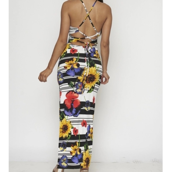 FLORAL MAXI DRESS - Picture 3 of 3